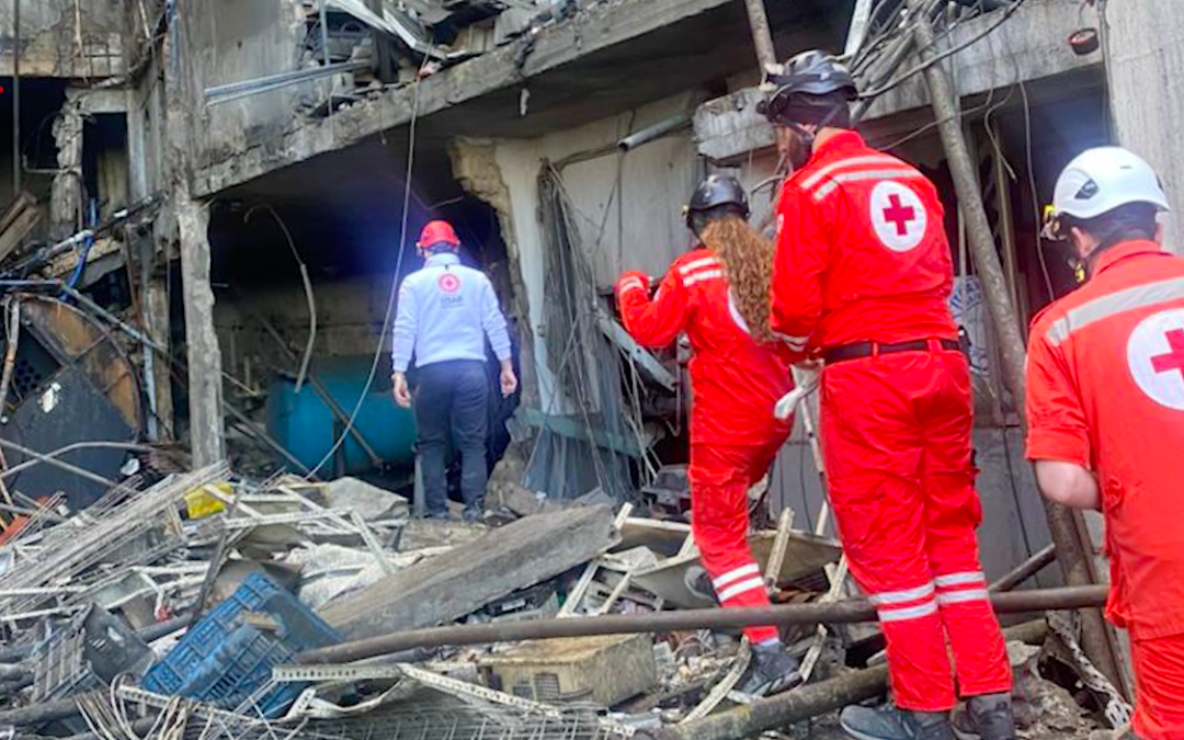 BEIRUT, LA C.R.I. A SOSTEGNO DELLA POPOLAZIONE (video)
