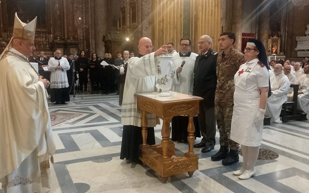 CELEBRATA IN FORMA SOLENNE DALL’ORDINARIO MILITARE LA MESSA CRISMALE