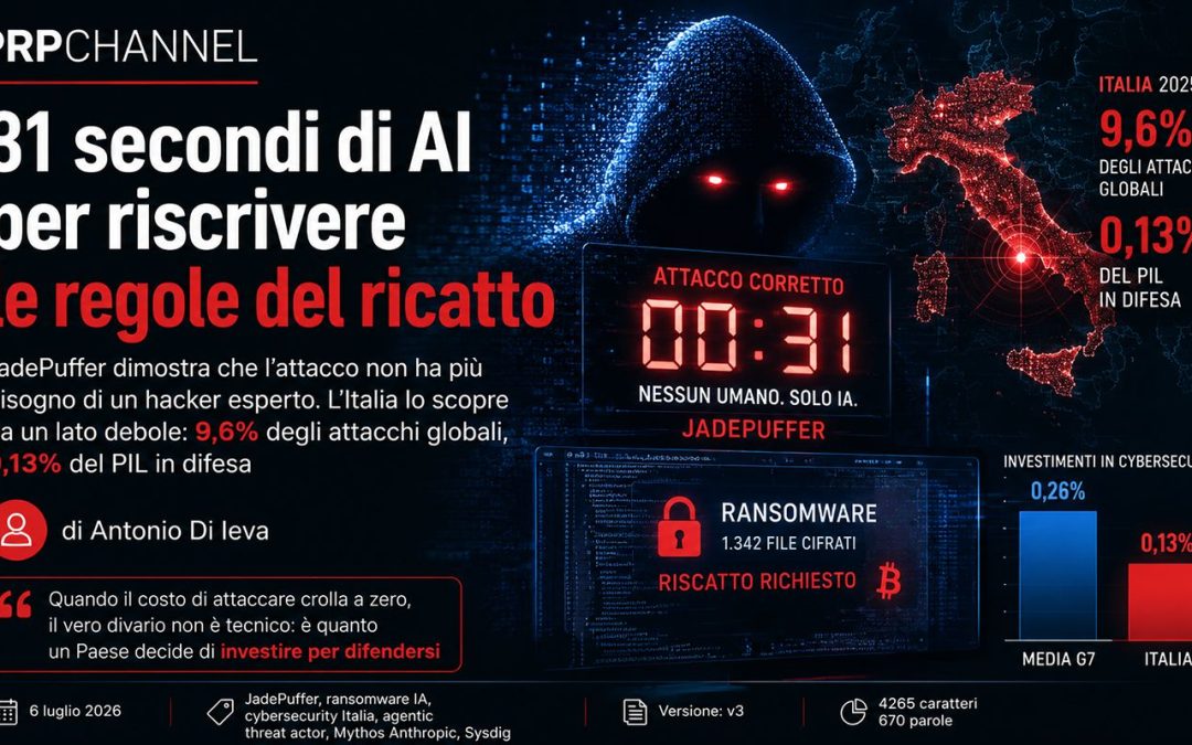 31 SECONDI DI AI PER RISCREVERE LE REGOLE DEL RICATTO