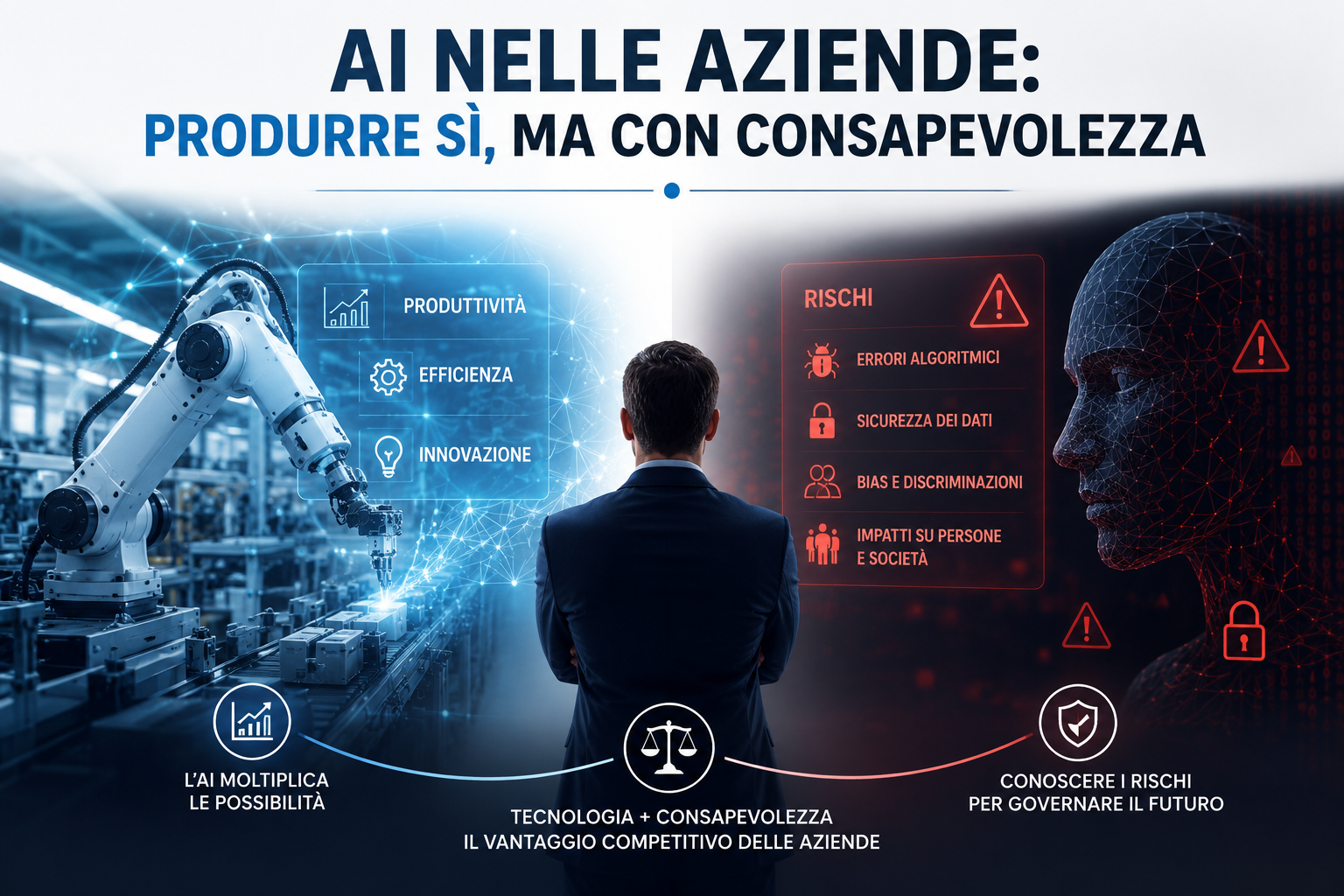 USARE L’AI NON BASTA: SERVE CONOSCERNE I RISCHI E I DANNI POTENZIALI