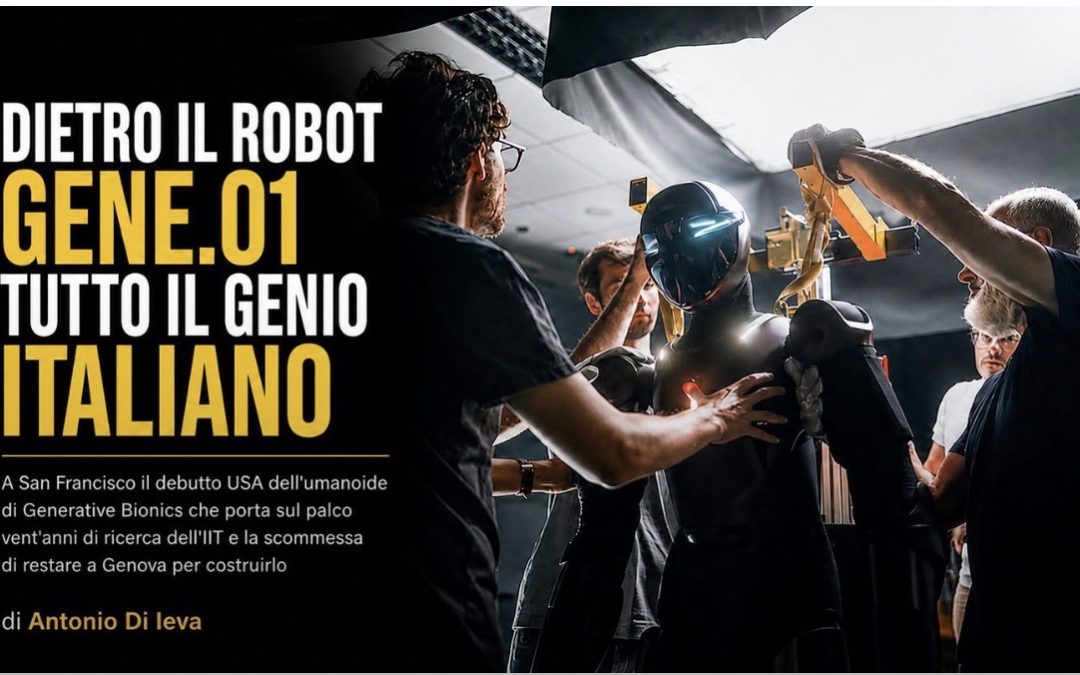 DIETRO IL ROBOT GENE.01, TUTTO IL GENIO ITALIANO