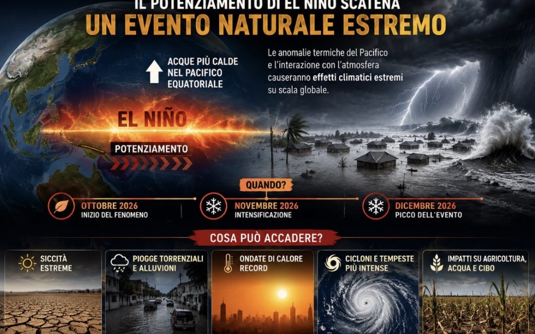 EL NINO: EVENTO CLIMATICO STORICO PREVISTO IN AUTUNNO