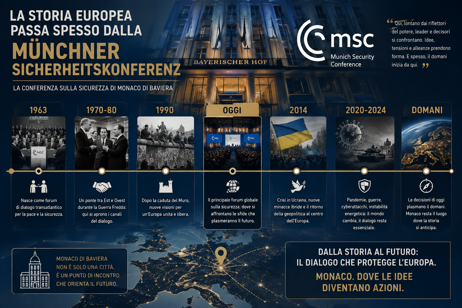 “LA STORIA EUROPEA PASSA SPESSO DA MONACO”